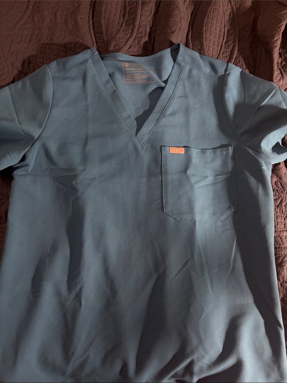 FIGS Catarina Scrub Top - Alps Blue